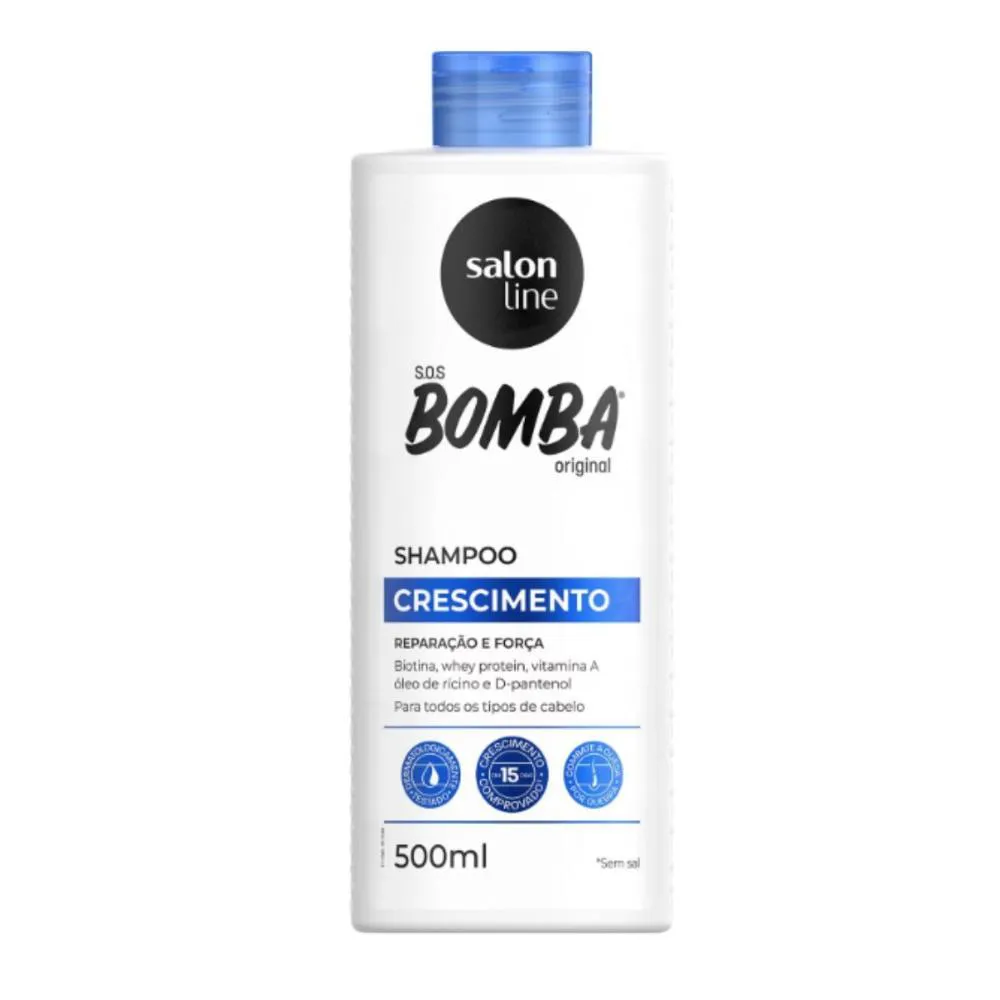 SHAMPOO SALON LINE SOS BOMBA CRESCIMENTO 500ML