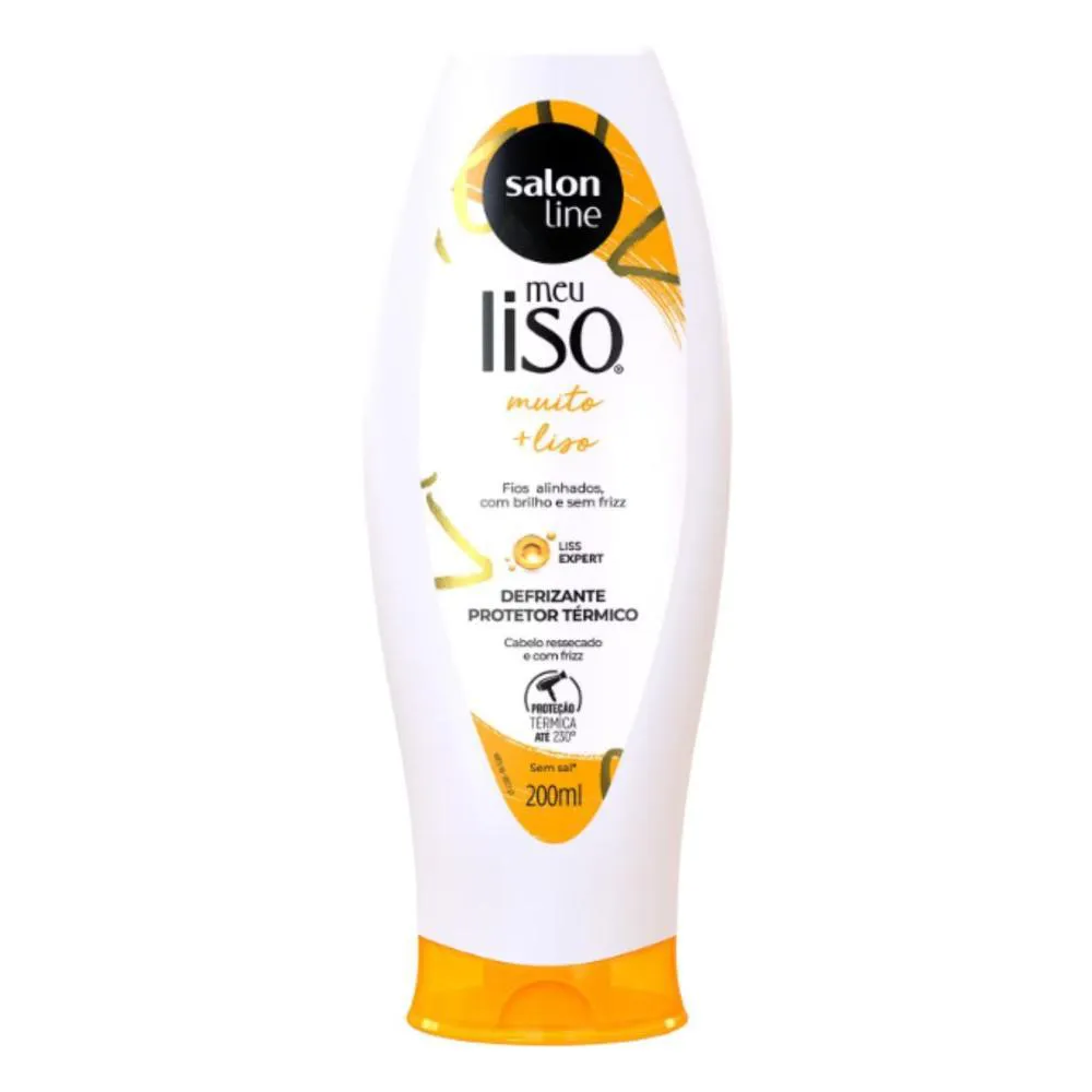 DEFRIZANTE PROTETOR TéRMICO SALON LINE MEU LISO MUITO + LISO 200ML