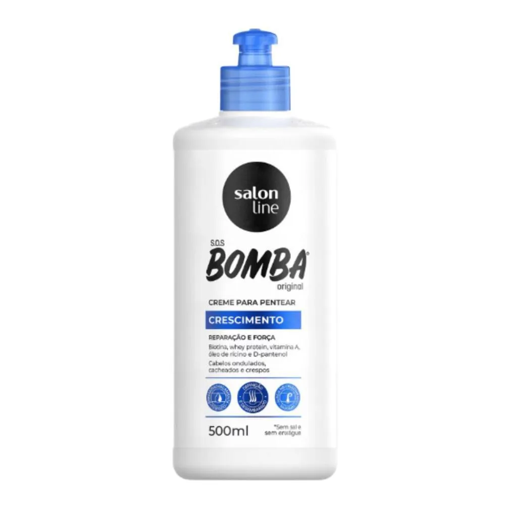 CREME PARA PENTEAR SALON LINE SOS BOMBA CRESCIMENTO 500ML