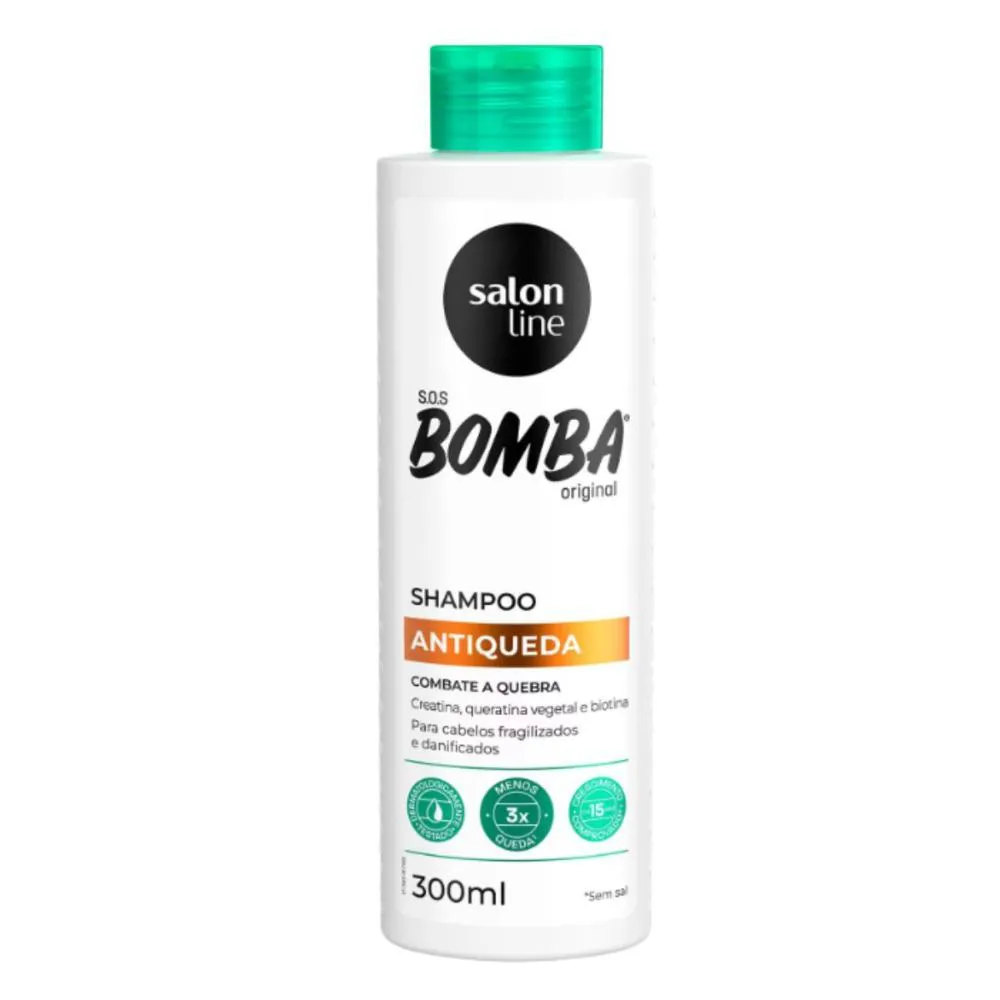 SHAMPOO ANTIQUEDA SALON LINE S.O.S BOMBA 300ML