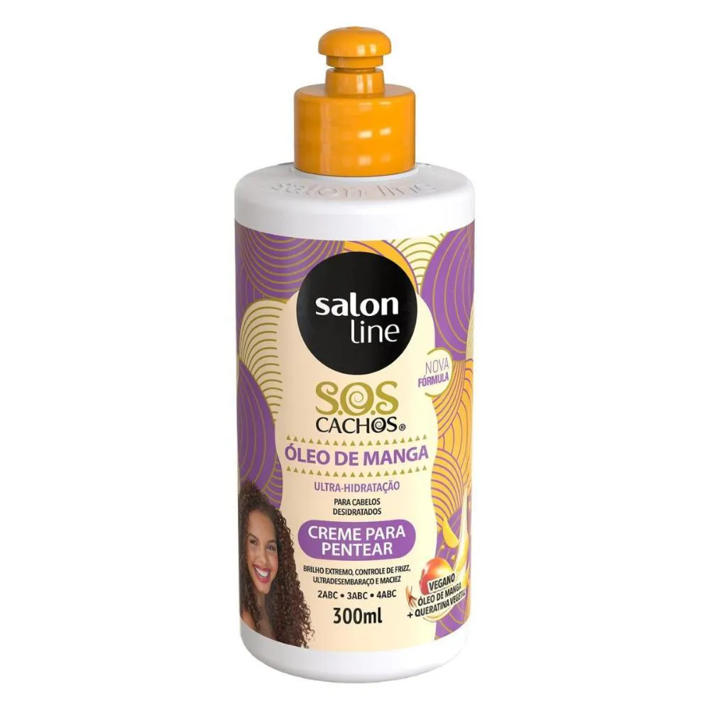 CREME PARA PENTEAR SOS CACHOS ÓLEO DE MANGA SALON LINE 300ML