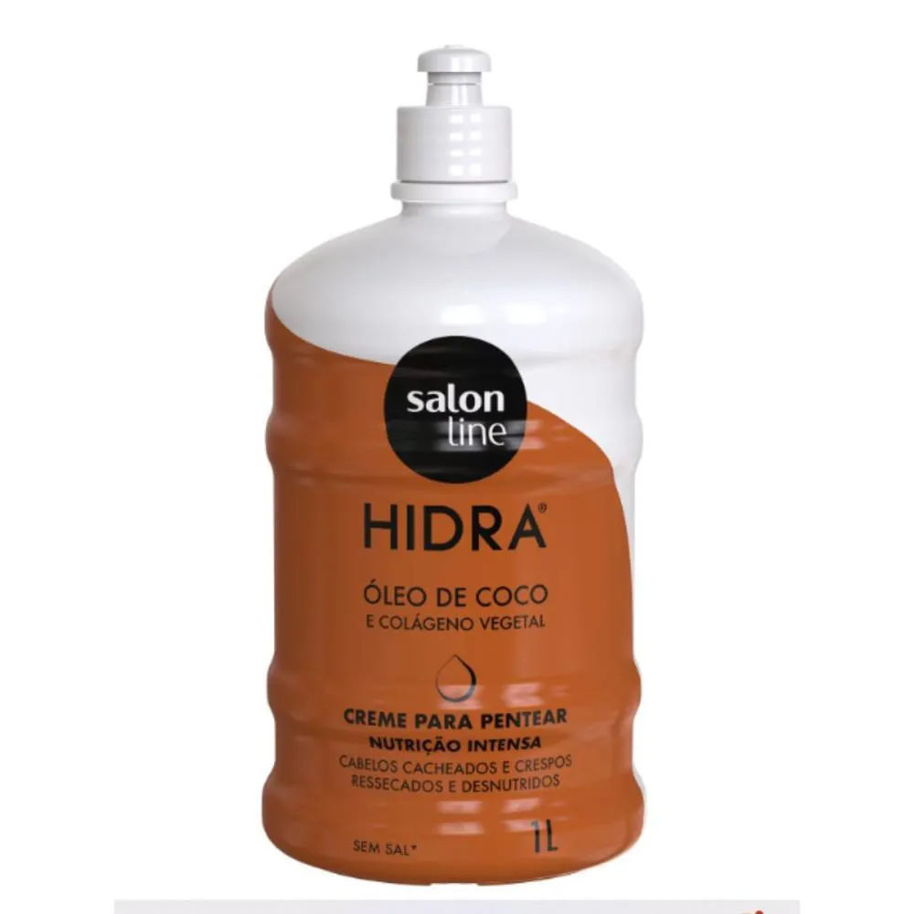 CREME PARA PENTEAR SALON LINE HIDRA ÓLEO DE COCO 1L