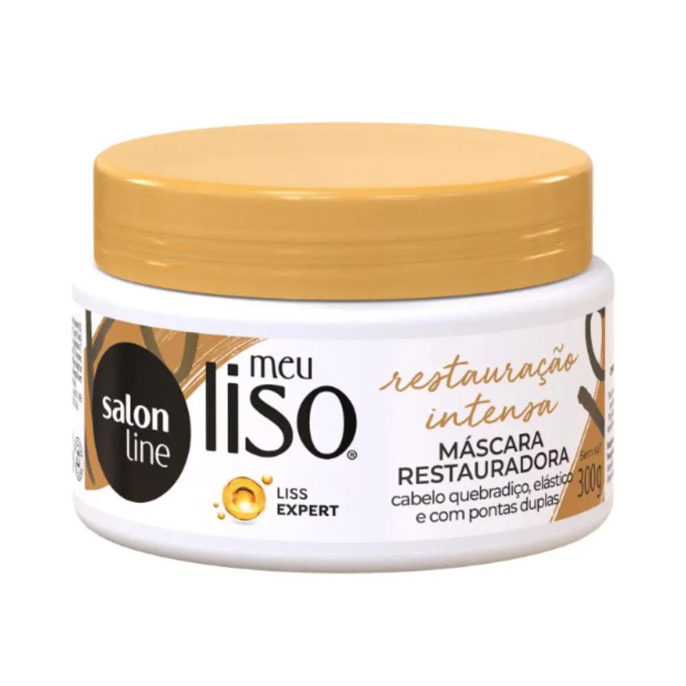 MáSCARA RESTAURADORA SALON LINE MEU LISO RESTAURAçãO INTENSA 300G