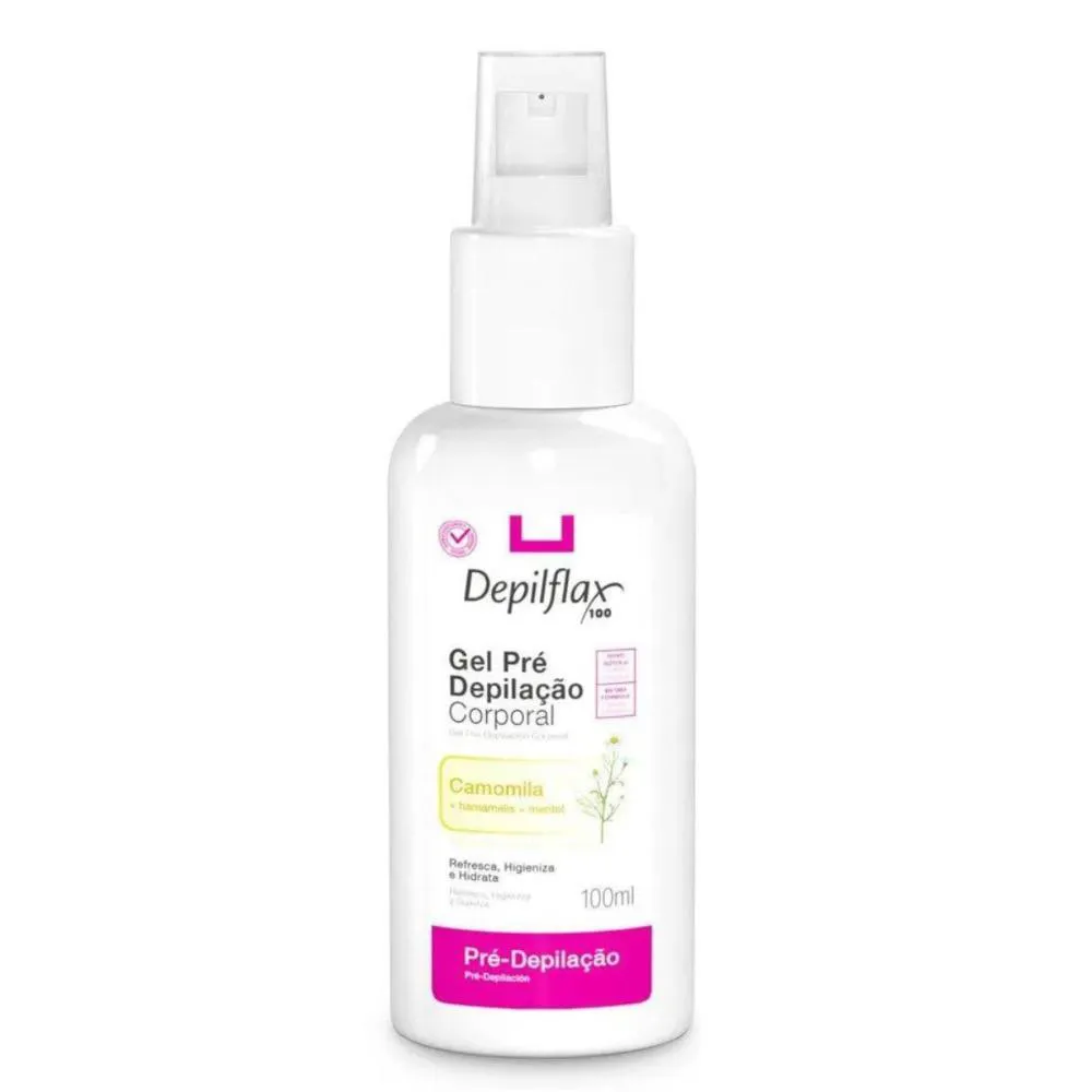 GEL PRé DEPILAçãO CORPORAL DEPILFLAX CAMOMILA 100ML