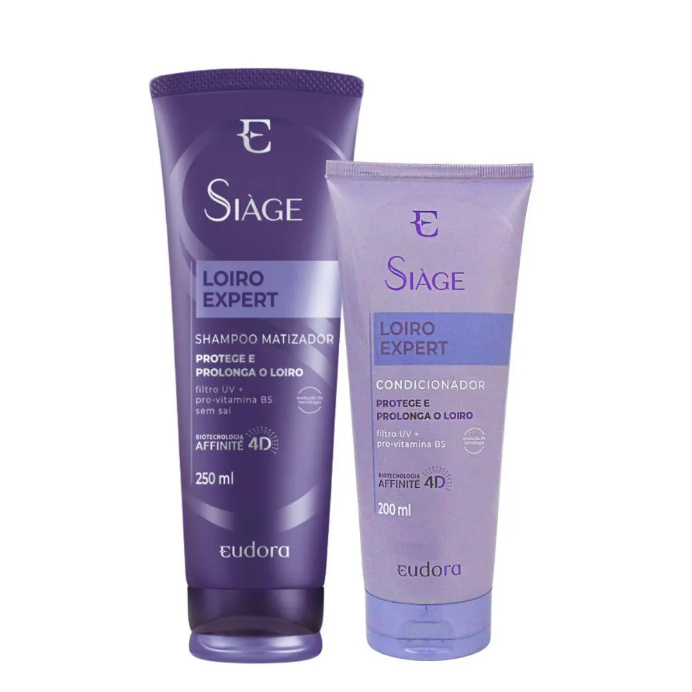 SHAMPOO + CONDICIONADOR SIAGE EUDORA LOIRO EXPERT