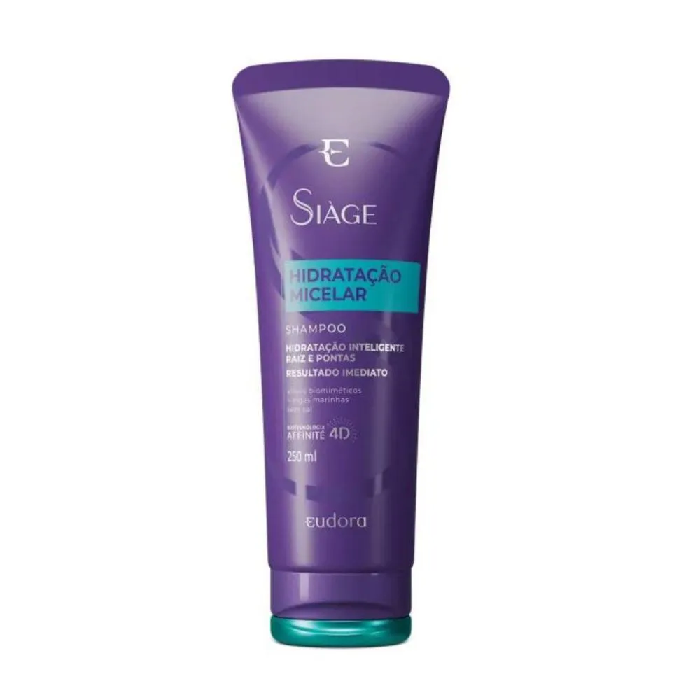 SHAMPOO SIAGE EUDORA HIDRATAçãO MICELAR 250ML