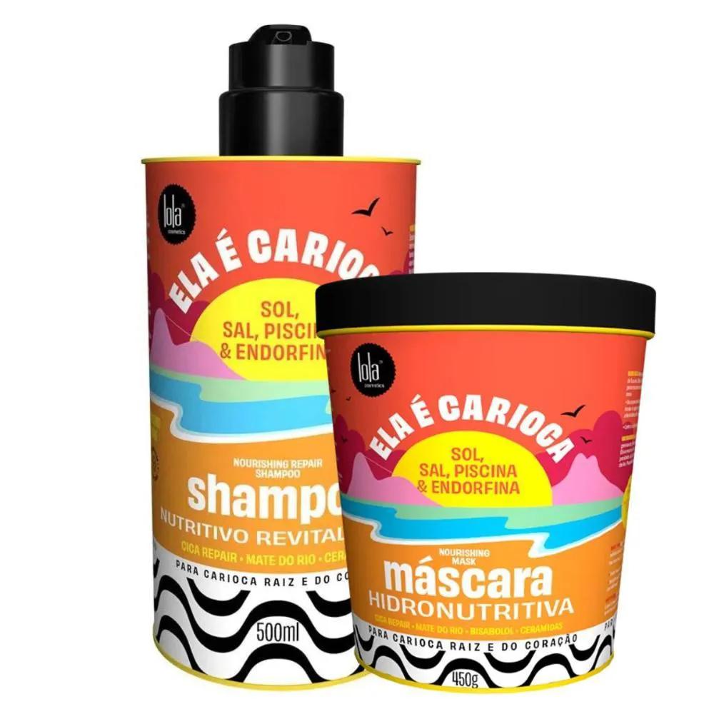 SHAMPOO + MáSCARA NUTRITIVA LOLA COSMETICS ELA É CARIOCA