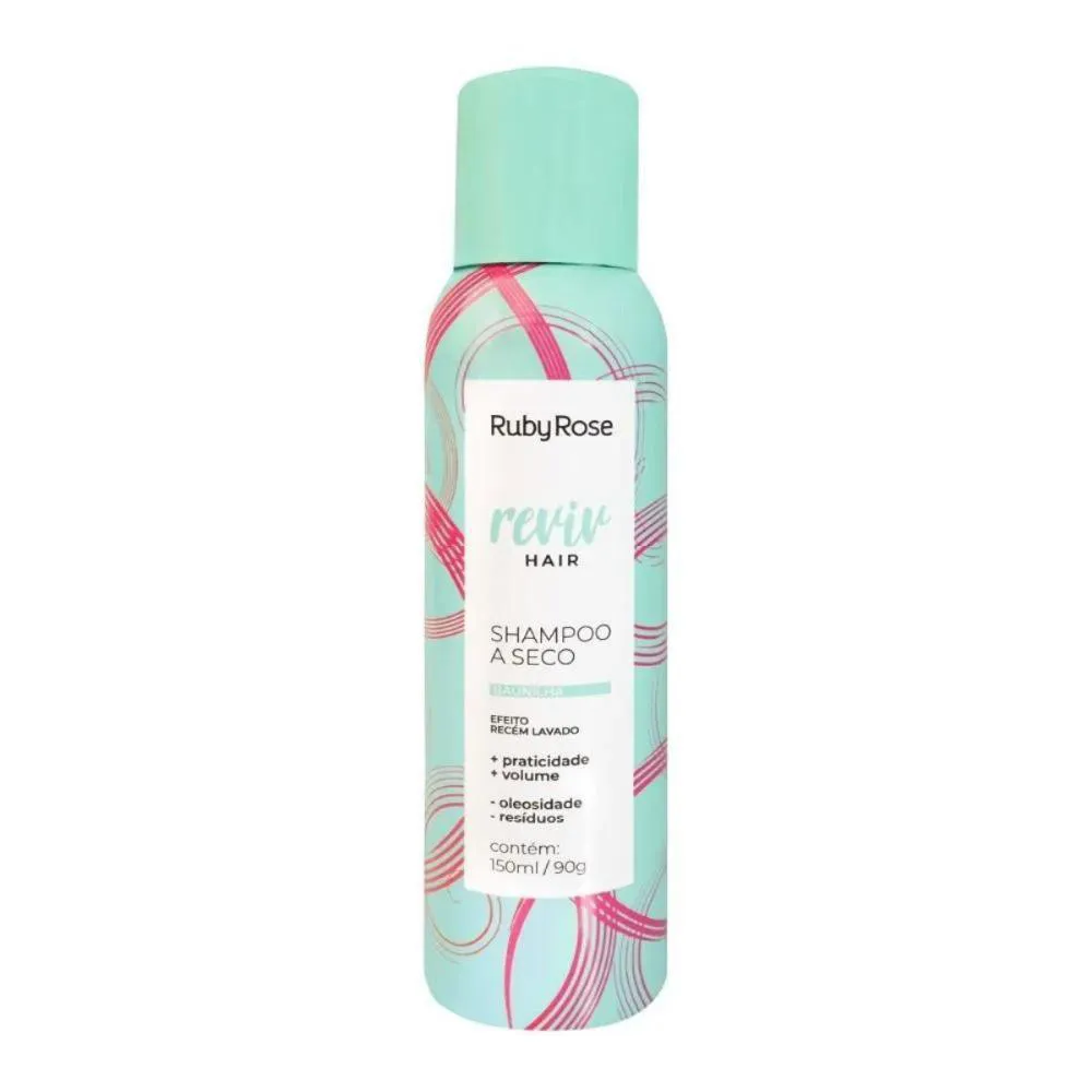 SHAMPOO A SECO RUBY ROSE REVIV HAIR BAUNILHA 150ML
