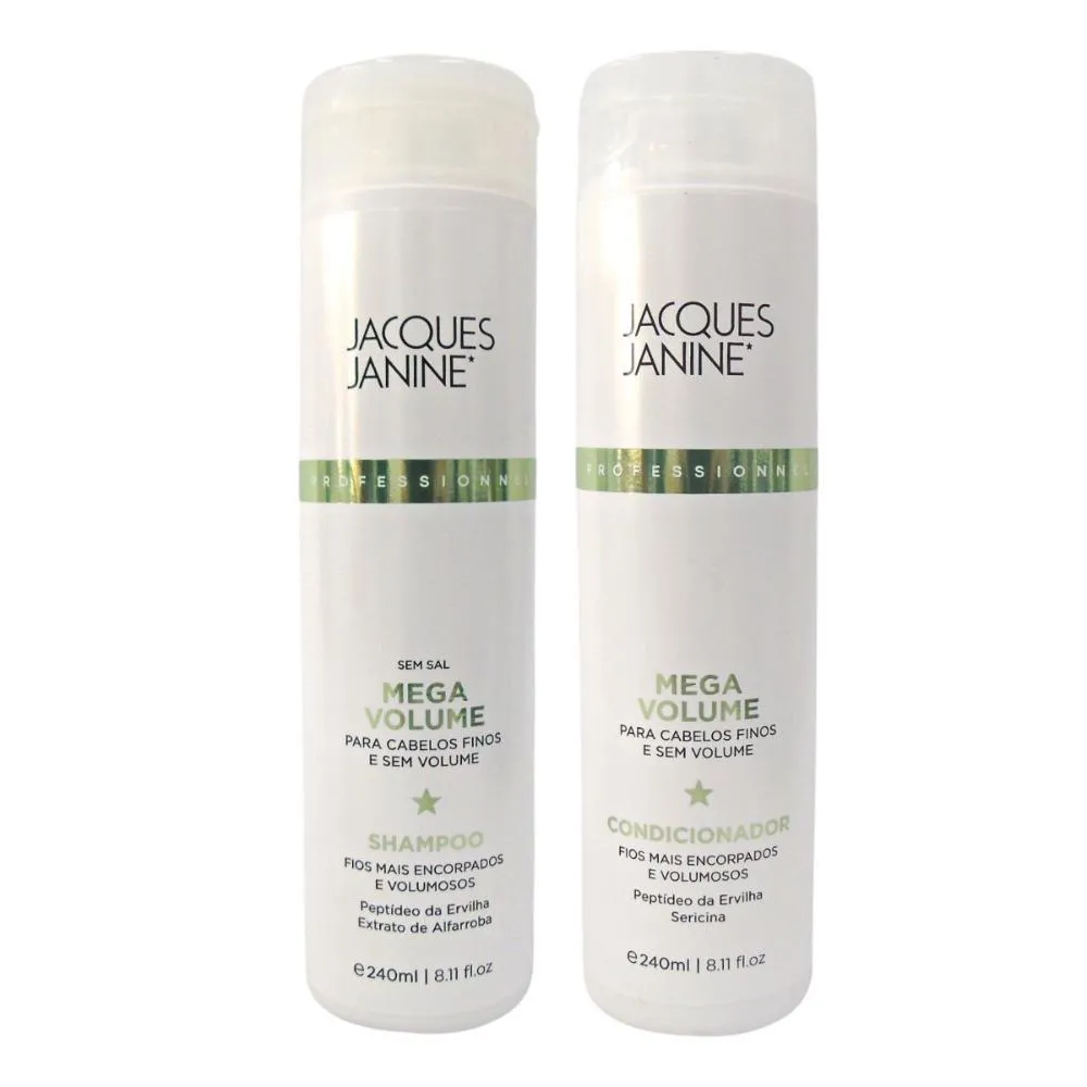 SHAMPOO + CONDICIONADOR JACQUES JANINE MEGA VOLUME 240ML