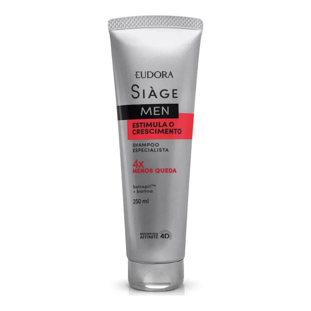 Shampoo Siage Eudora Men Estimula Crescimento 250ml