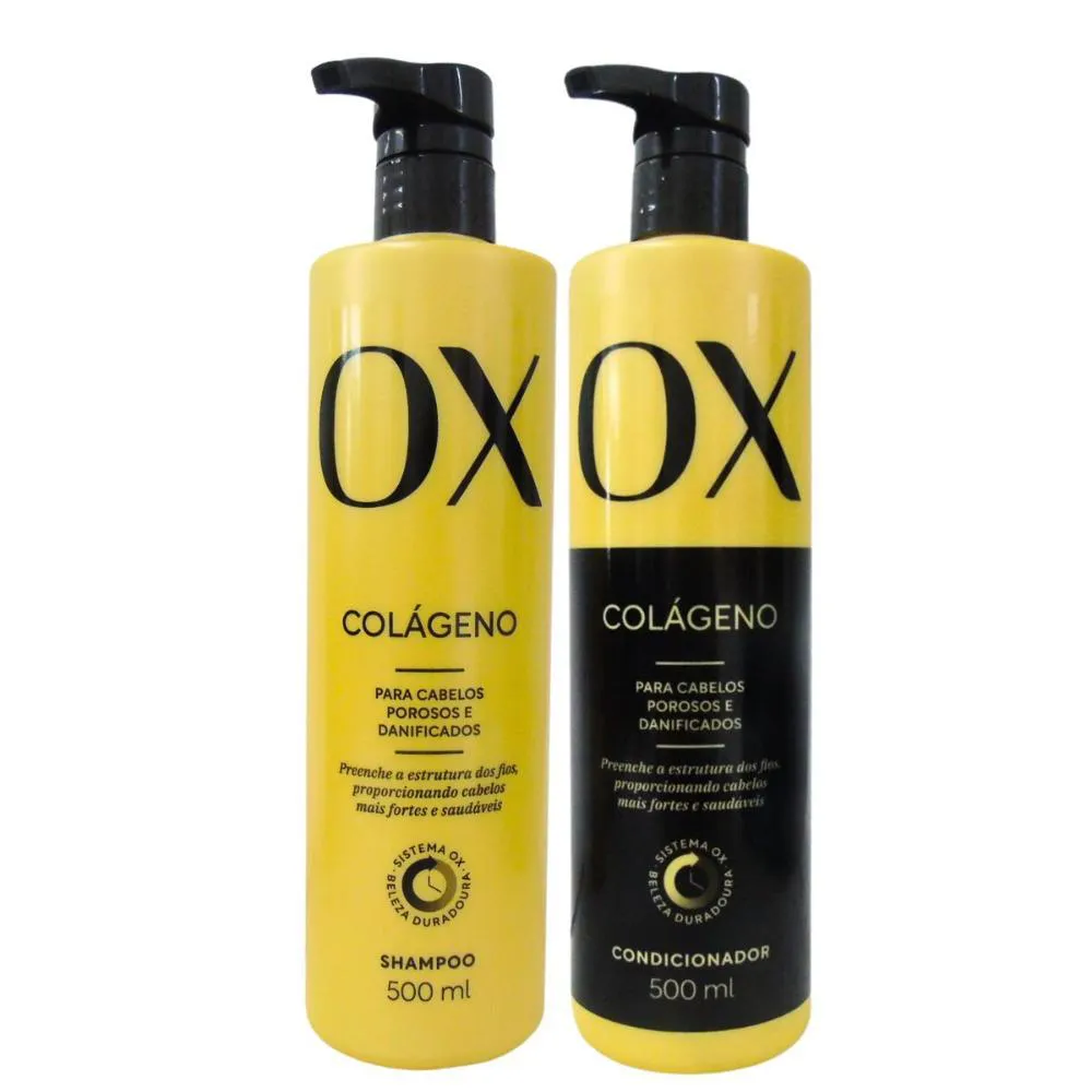 SHAMPOO + CONDICIONADOR OX COLáGENO 500ML