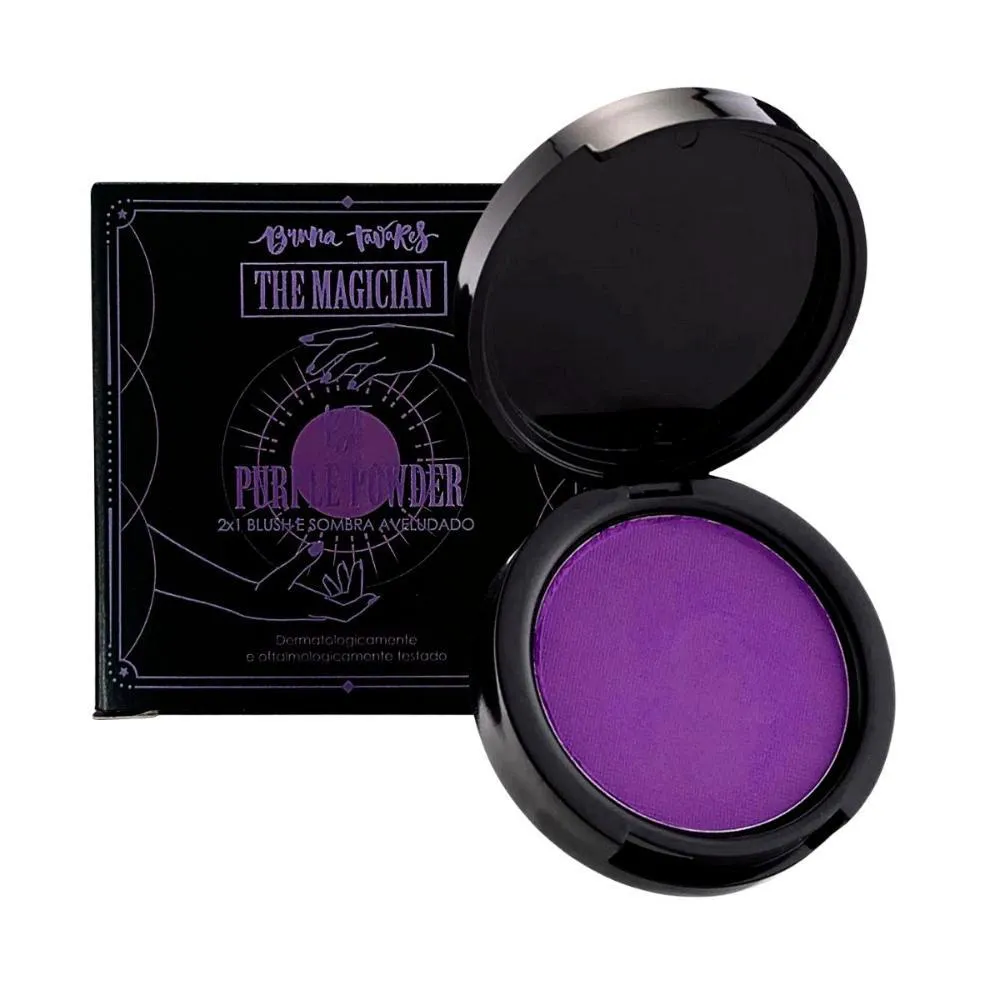 BLUSH E SOMBRA BRUNA TAVARES THE MAGICIAN 2X1 BT PURPLE POWDER 5G