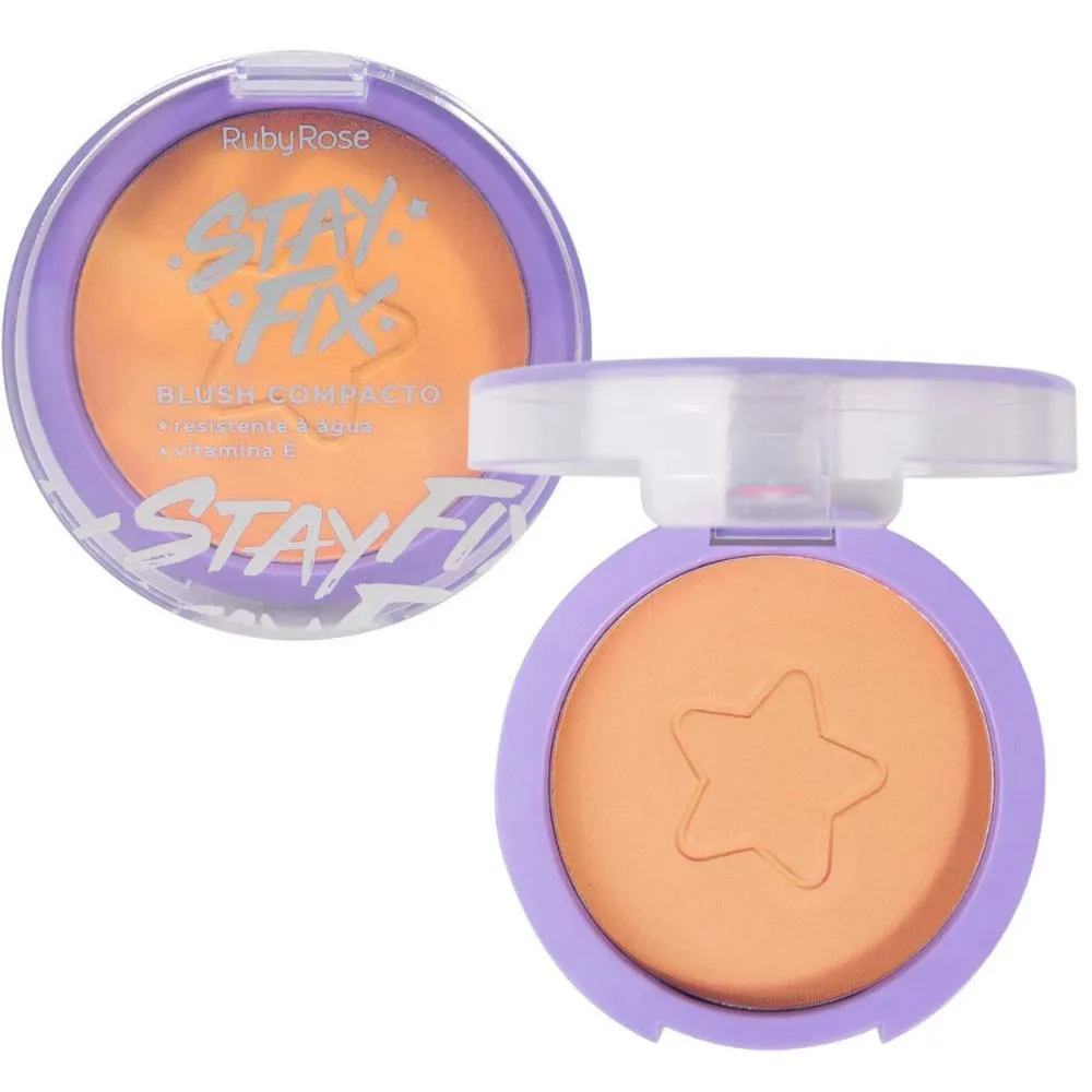 BLUSH COMPACTO RUBY ROSE STAY FIX ANDRôMEDA 6G