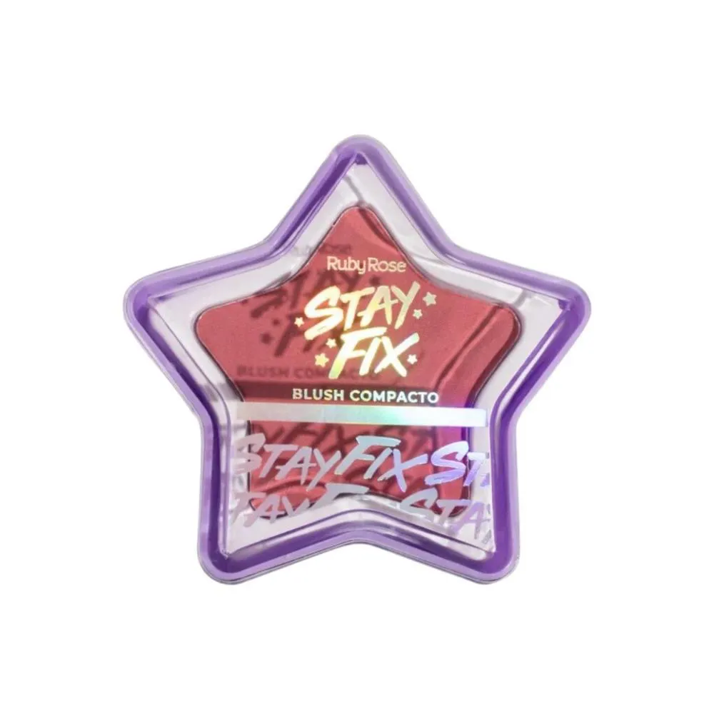 BLUSH COMPACTO RUBY ROSE STAY FIX ST10 5,3G