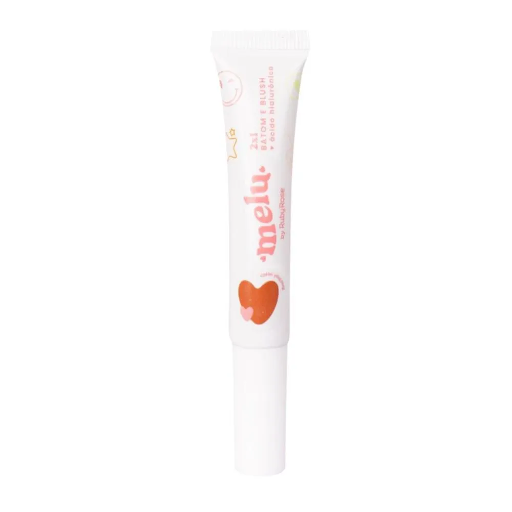 Batom E Blush Melu By Ruby Rose 2X1 Cm06 Ping Pong 9,5ml