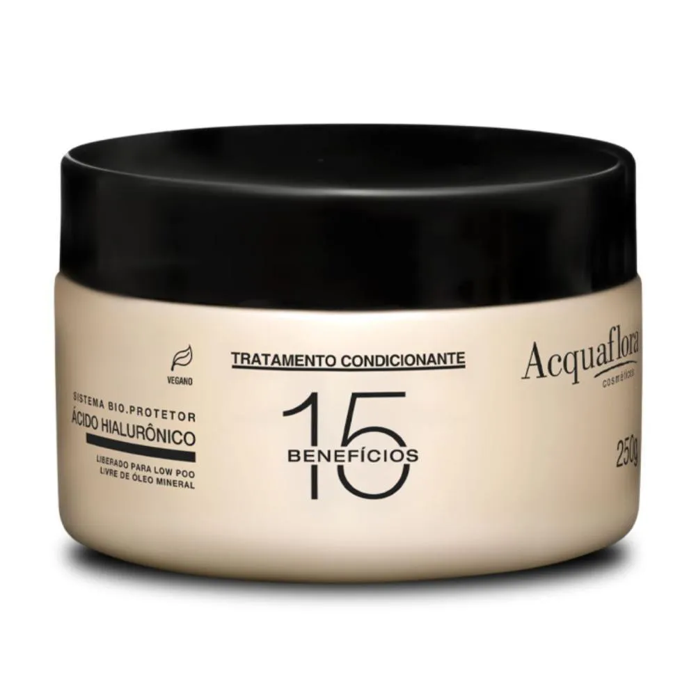 MáSCARA ACQUAFLORA 15 BENEFíCIOS TRATAMENTO CONDICIONANTE 250G