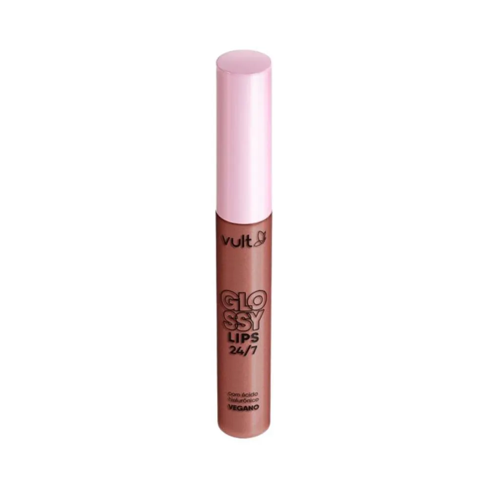Gloss Labial Vult Glossy Lips 24/7 Pessego Cintilante 5,2ml