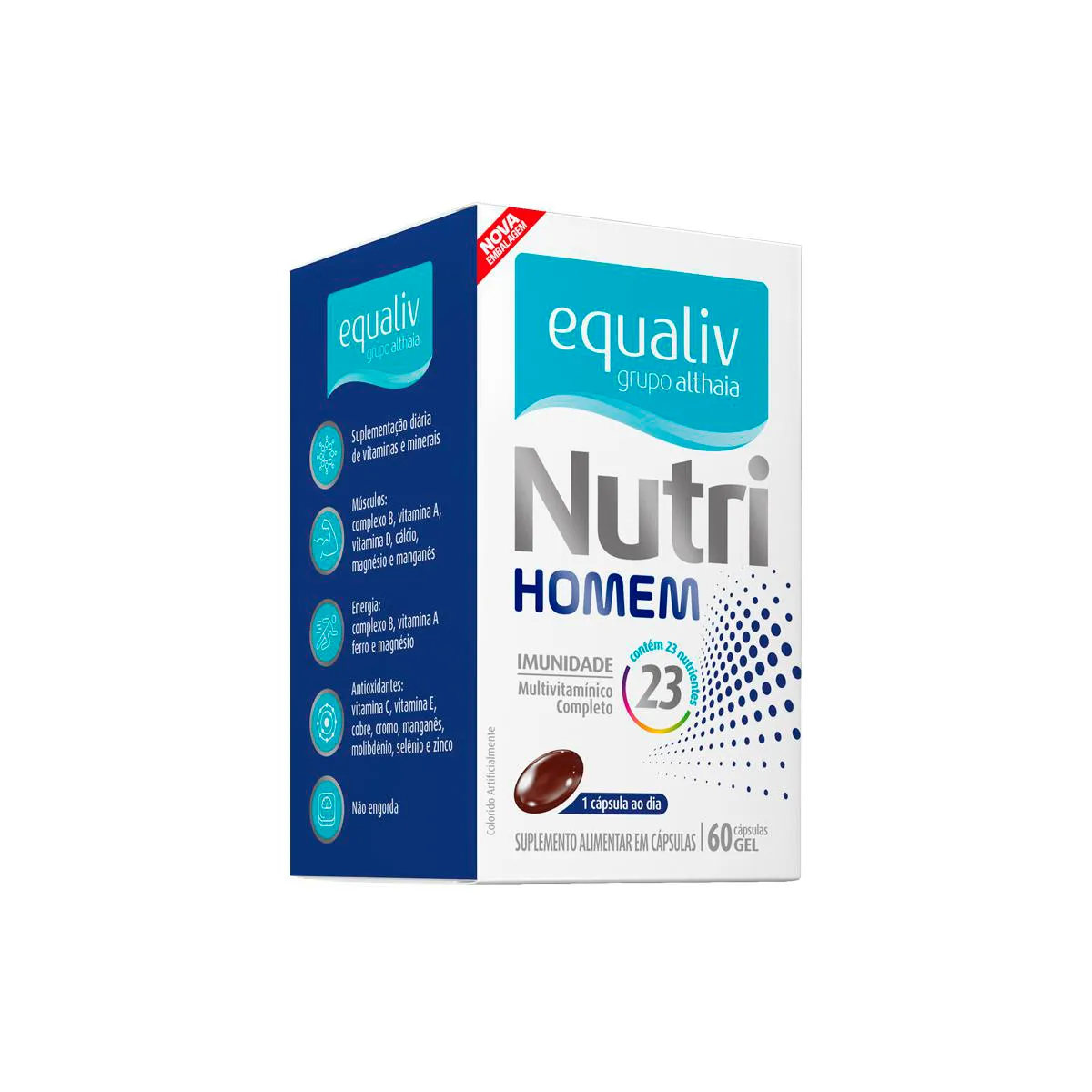 Nutri Homem Equaliv Multivitamínico 60 Cápsulas