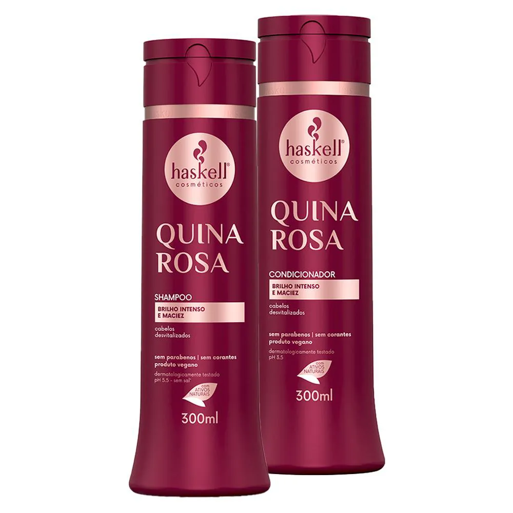 KIT HASKELL QUINA ROSA SHAMPOO + CONDICIONADOR 300ML