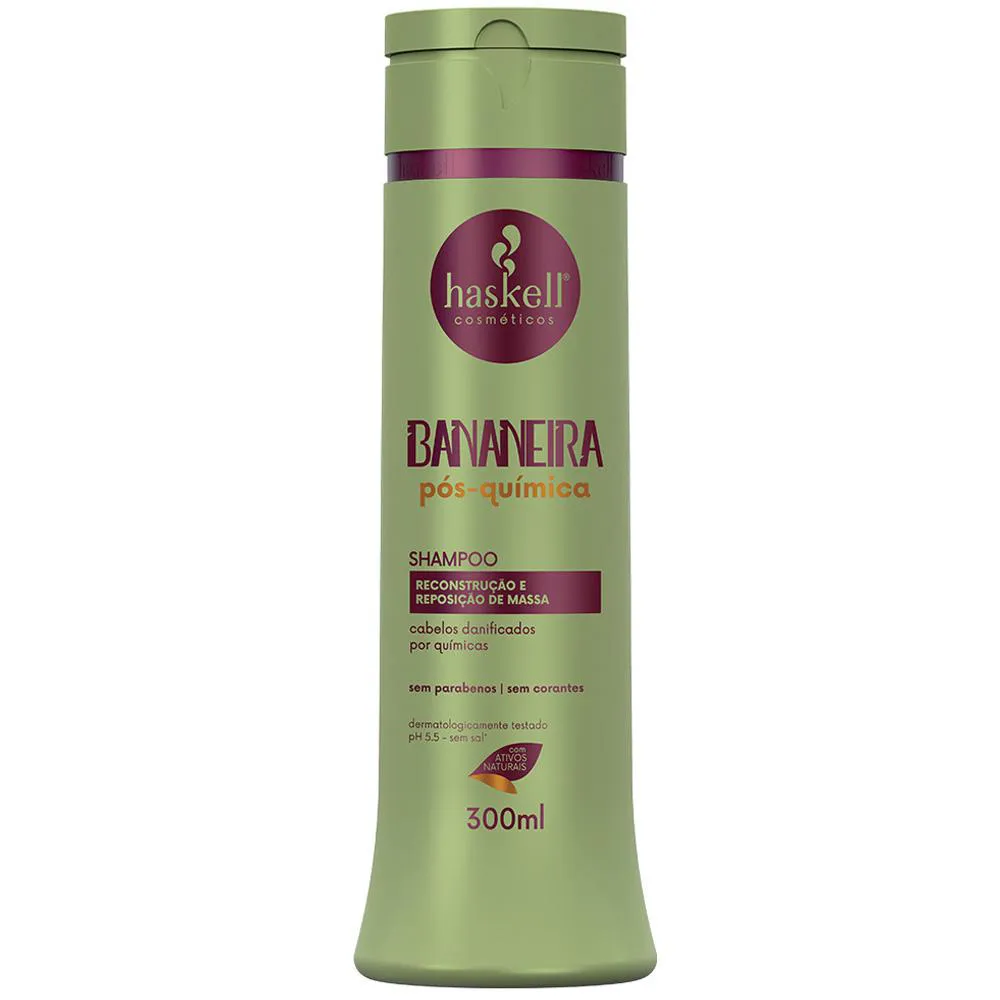 Shampoo Haskell Bananeira Pós-Química 300ml