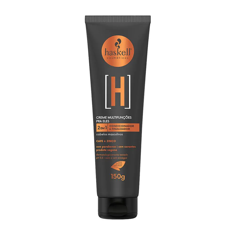 CREME MULTIFUNçõES HASKELL PRA ELES 2 EM 1 CAFé + ZINCO 150G