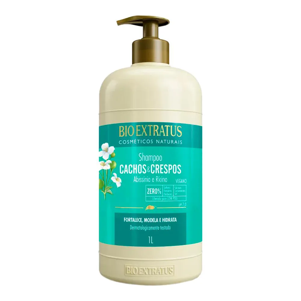 Shampoo Bio Extratus Cachos & Crespos Reparador 1L