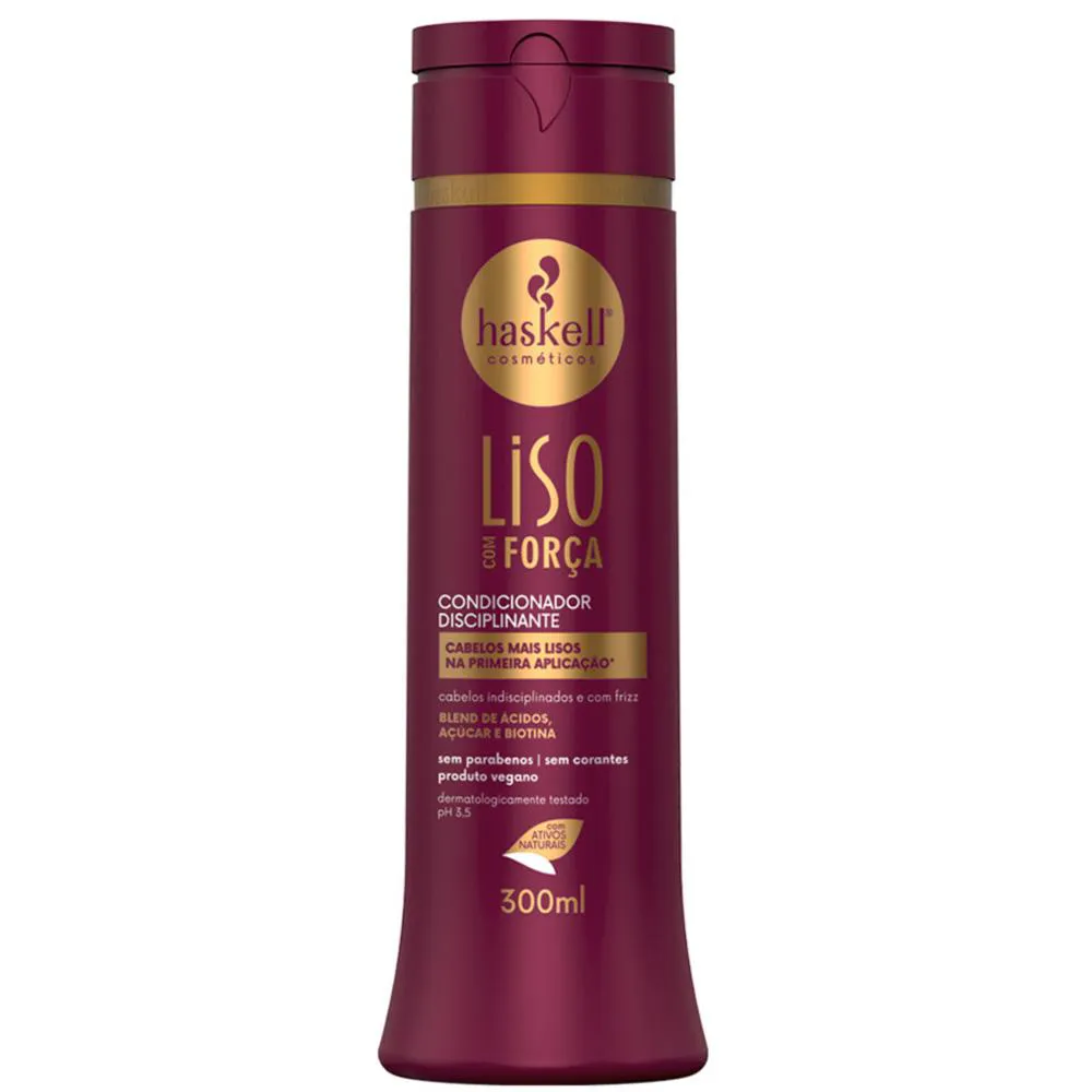 CONDICIONADOR HASKELL LISO COM FORçA 300ML