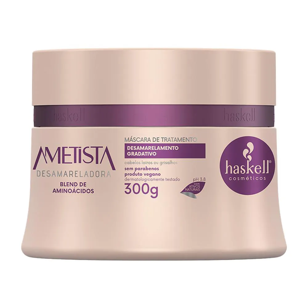 MASCARA HASKELL AMETISTA DESAMARELADOR 300ML