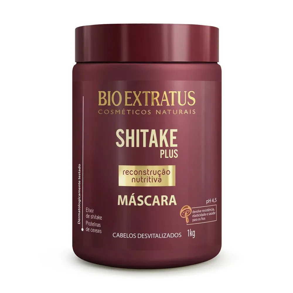 MáSCARA BIO EXTRATUS SHITAKE PLUS RECONSTRUçãO NUTRITIVA 1KG