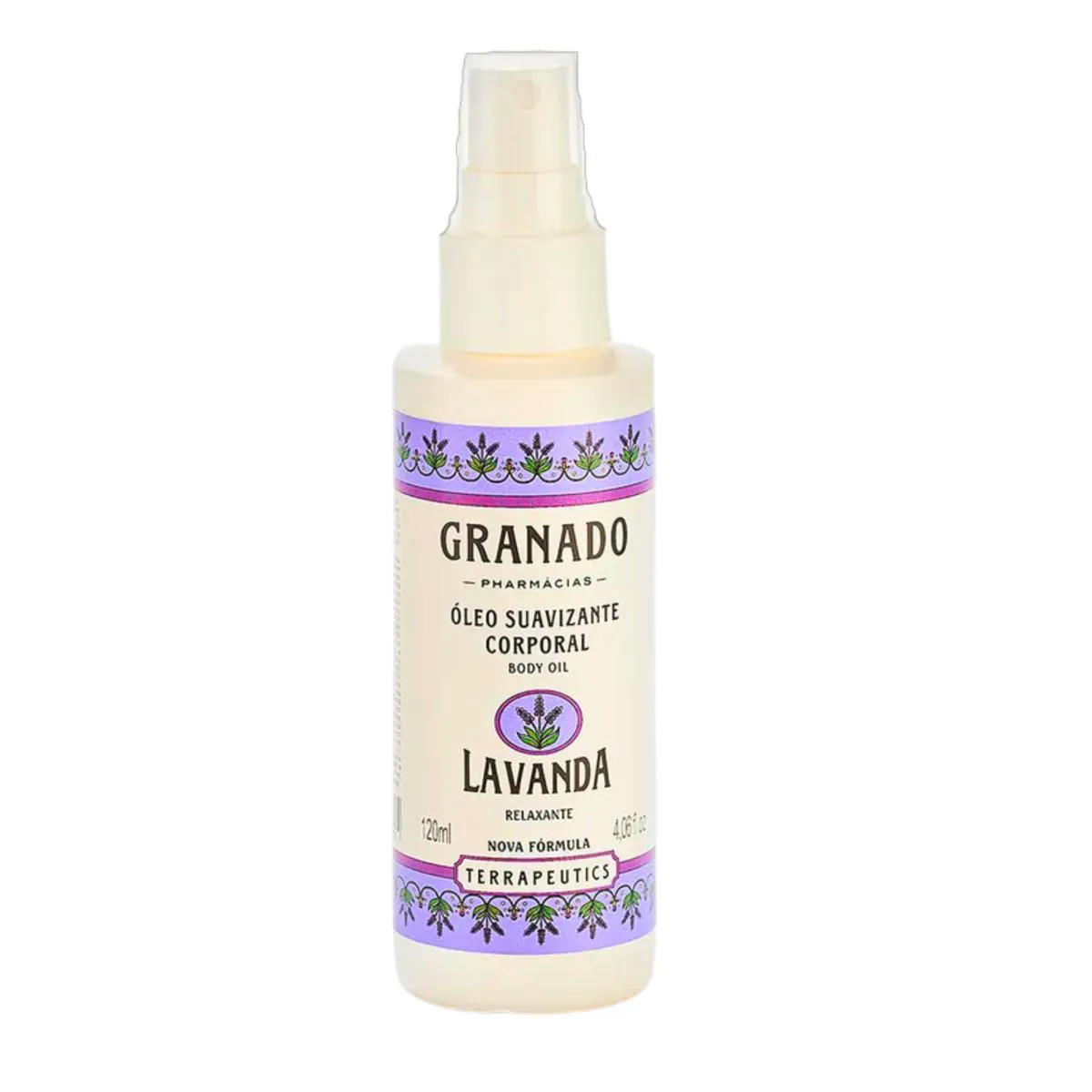 GRANADO ÓLEO CORPORAL TERRAPEUTICS LAVANDA 120ML SPRAY SEM CORANTES E PARABENOS