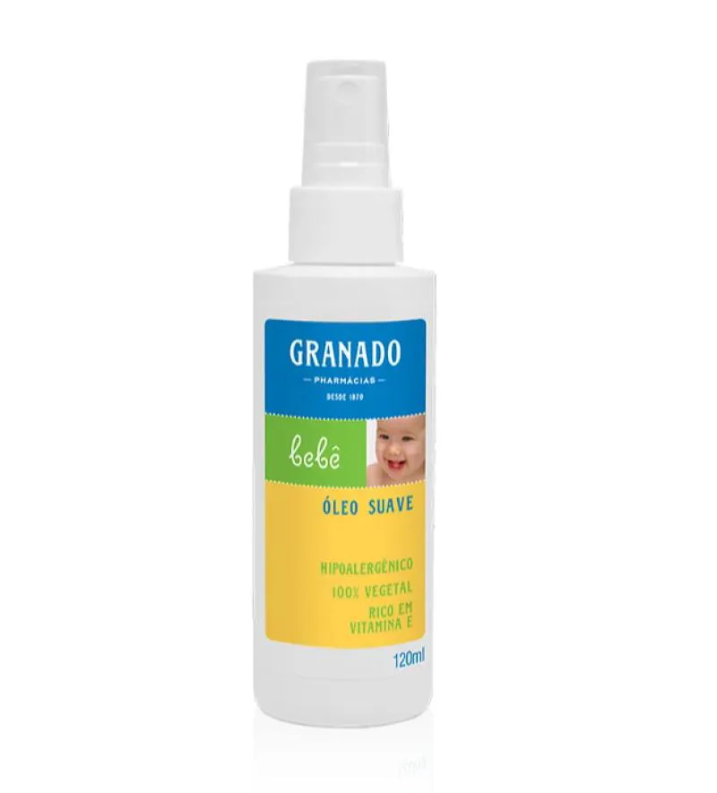ÓLEO TRADICIONAL GRANADO PARA BEBÊS 120ML PROTEGE E NUTRE A PELE