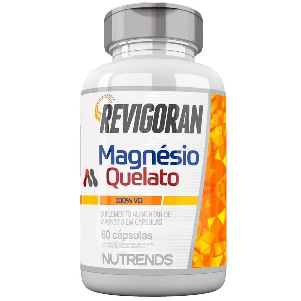 REVIGORAN MAGNéSIO QUELATO 60 CáPS NUTRENDS