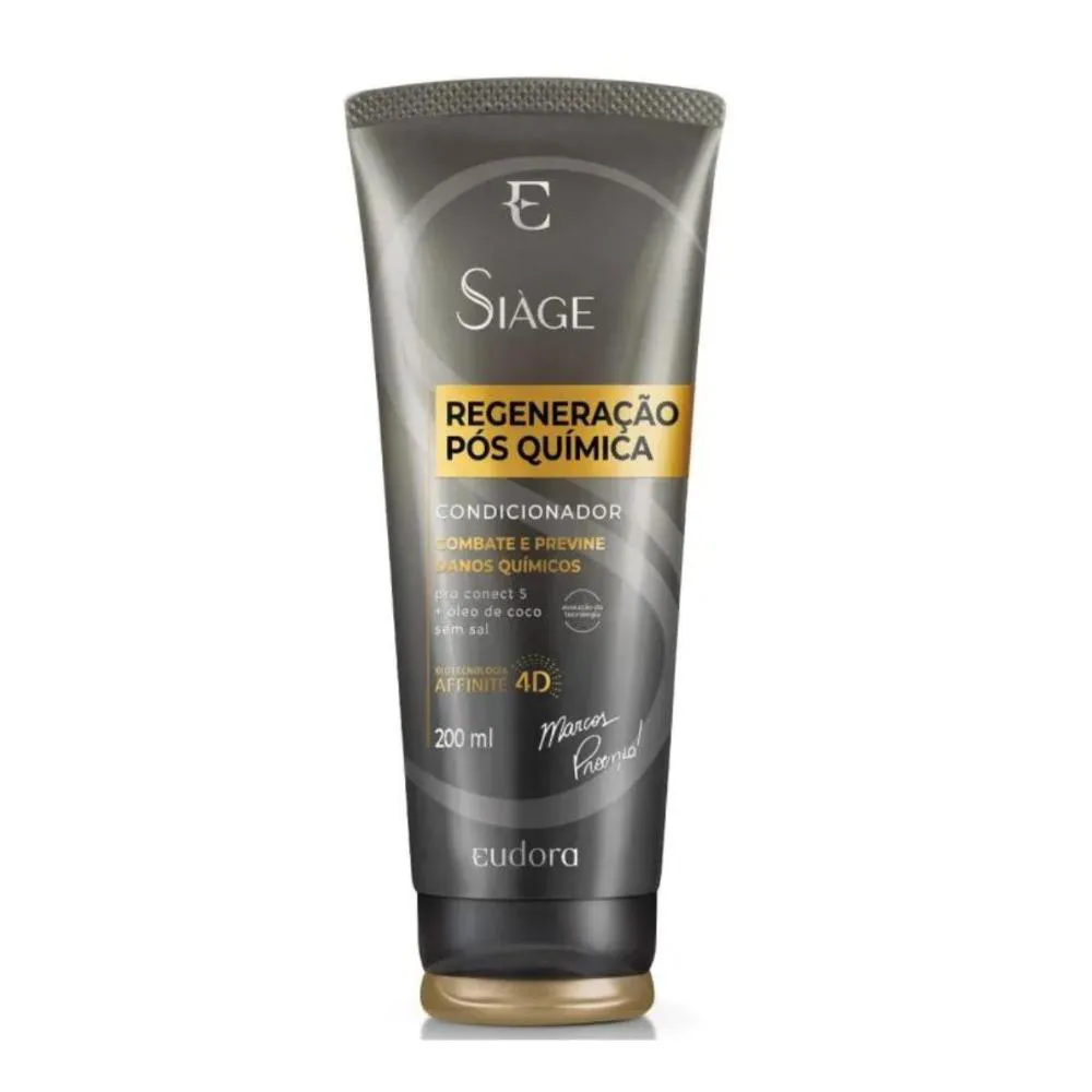 Condicionador Eudora Siage Regeneração Pós Química Religamento de Pontes Capilares 200ml