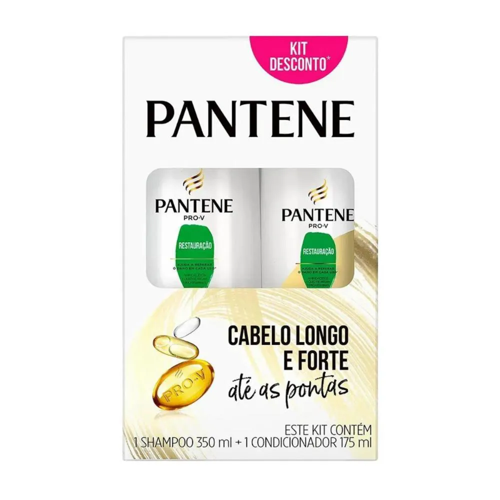 SHAMPOO 350ML + CONDICIONADOR 175ML PANTENE RESTAURAçãO
