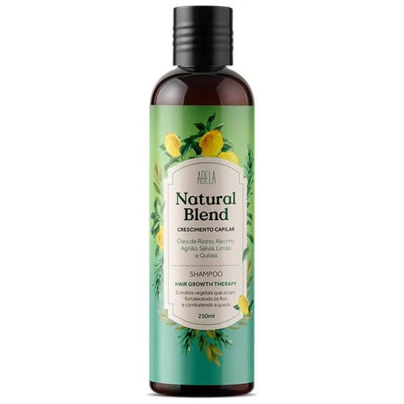 SHAMPOO CRESCIMENTO NATURAL BLEND 250ML – ABELA