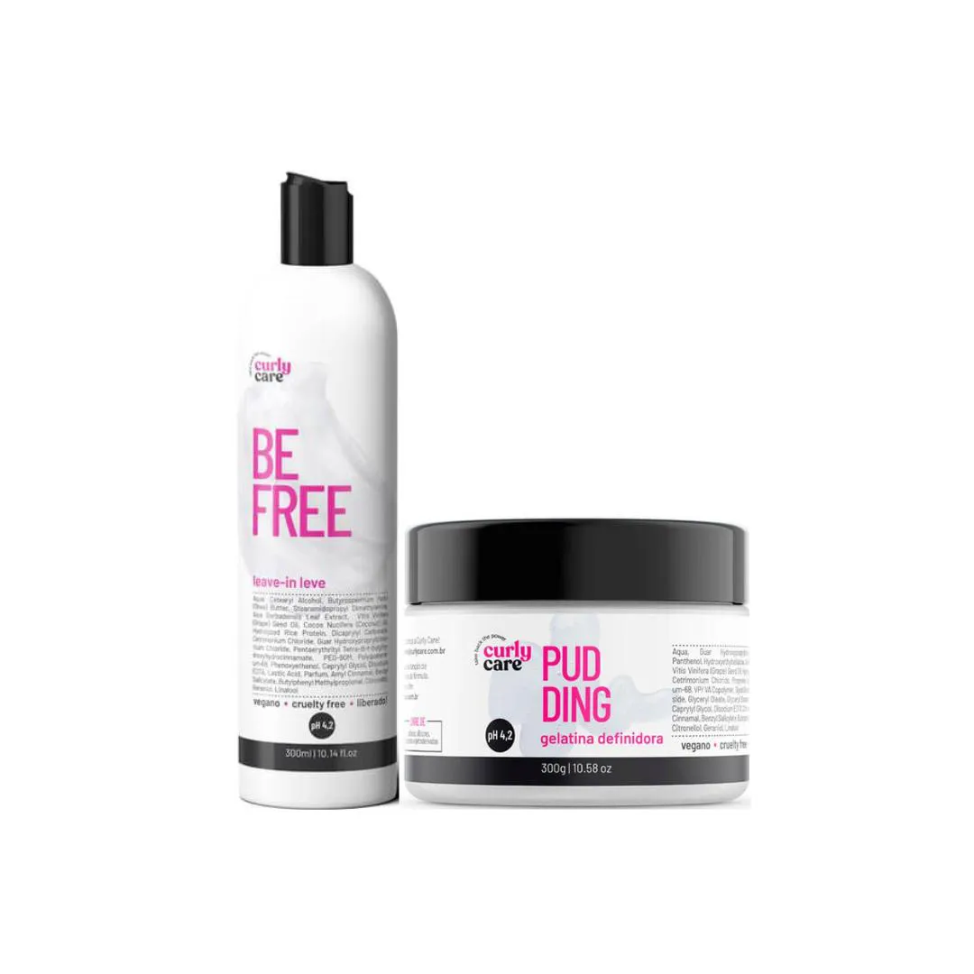 KIT FINALIZADOR BE FREE  + PUDDING - CURLY CARE