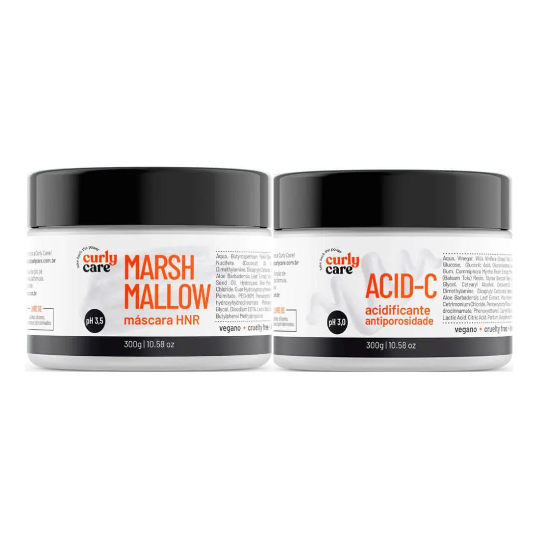 KIT DUPLA DE TRATAMENTO MARSHMALLOW + ACID-C - CURLY CARE
