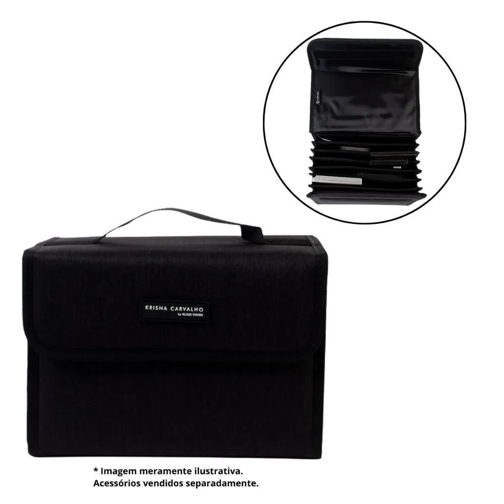 NECESSAIRE KLASS VOUGH KRISNA CARVALHO ORGANIZADOR DE PALETAS REF. HN0328