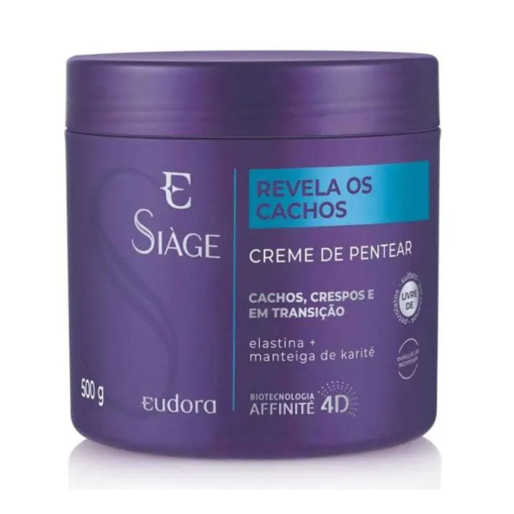 CREME DE PENTEAR SIAGE EUDORA REVELA OS CACHOS 500G