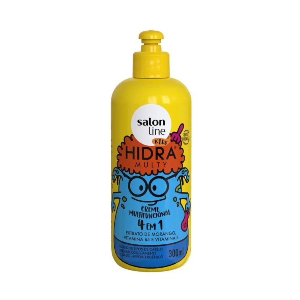 CREME MULTIFUNCIONAL SALON LINE KIDS HIDRA MULTY 4 EM 1 300ML