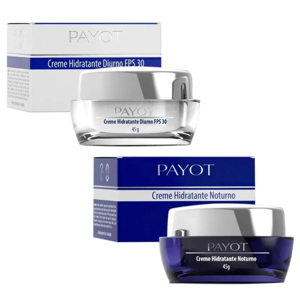 KIT PAYOT CREME HIDRATANTE FACIAL DIURNO + NOTURNO 45G