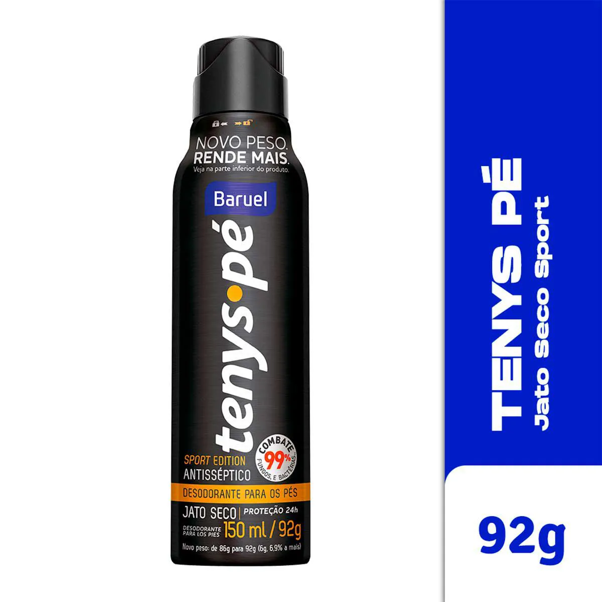 Desodorante para os pés Tenys Pé Jato Seco Sport Edition com 150ml