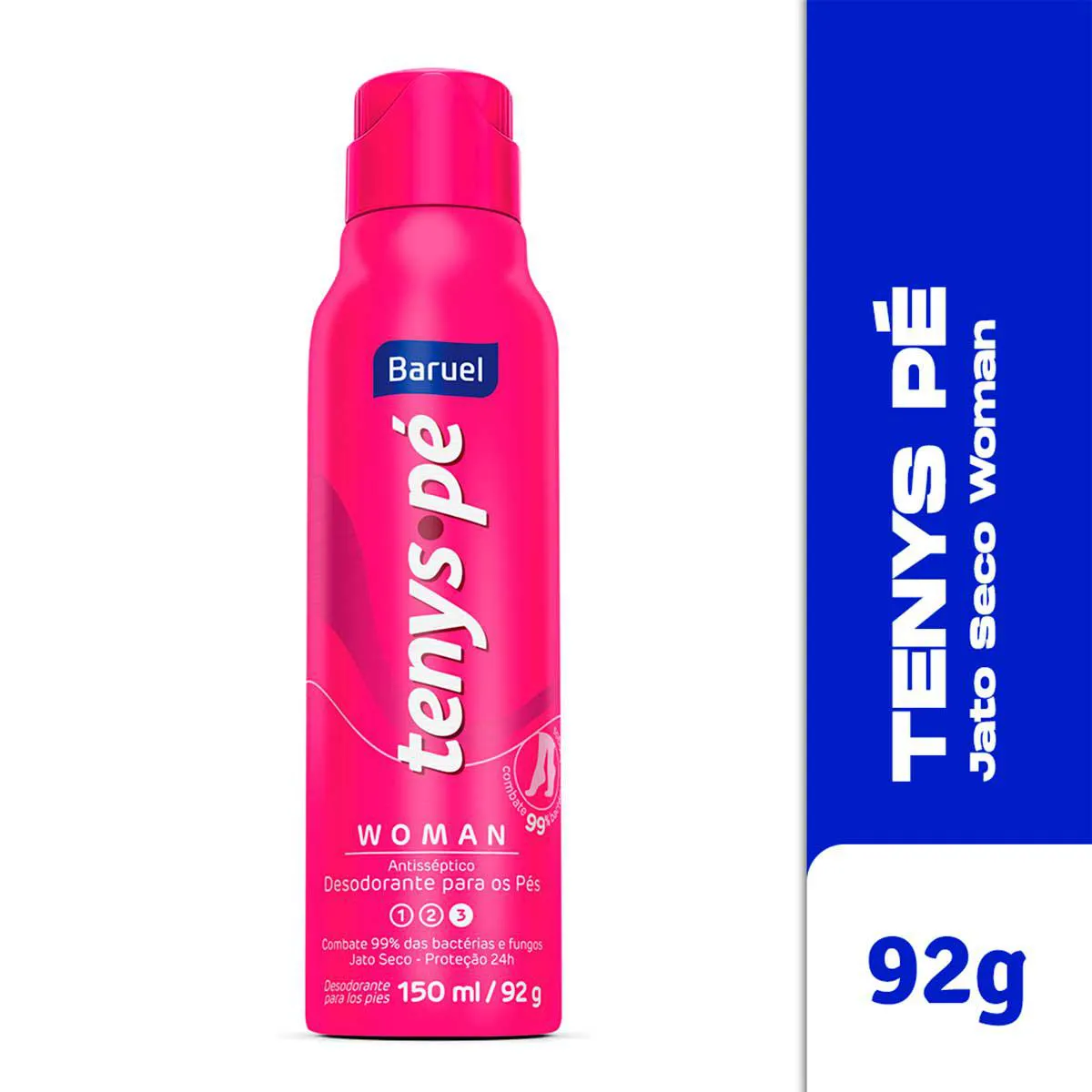 Desodorante para os pés Tenys Pé Feminino Jato Seco com 150ml