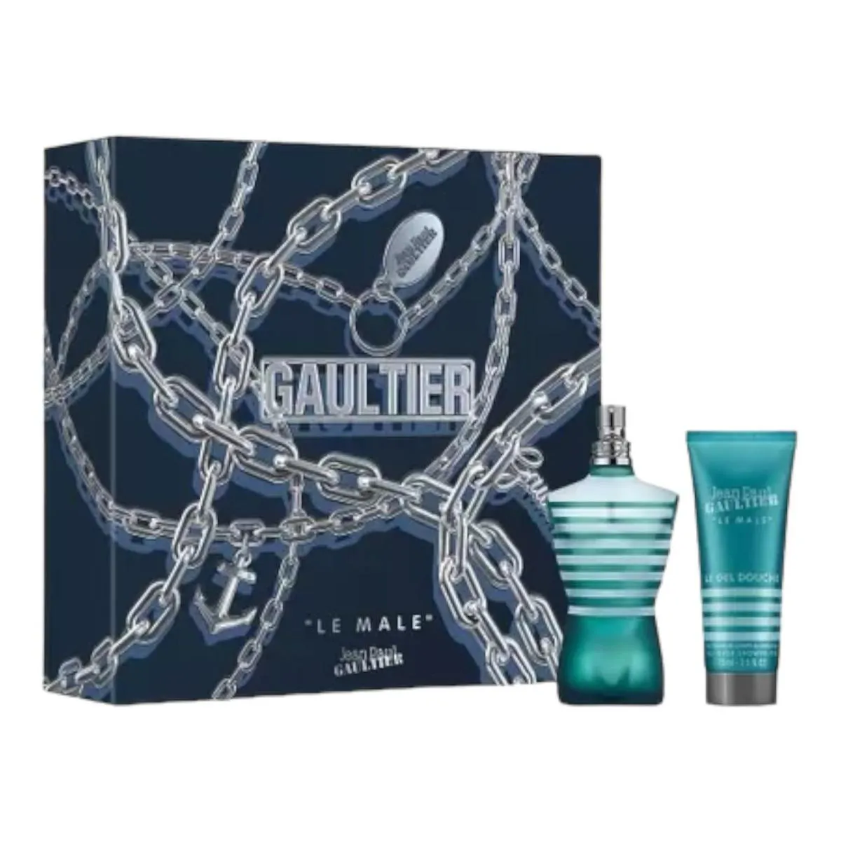 Kit Le Male Jean Paul Gaultier Eau De Toilette 125ml - Perfume Masculino + Gel de Banho 75ml
