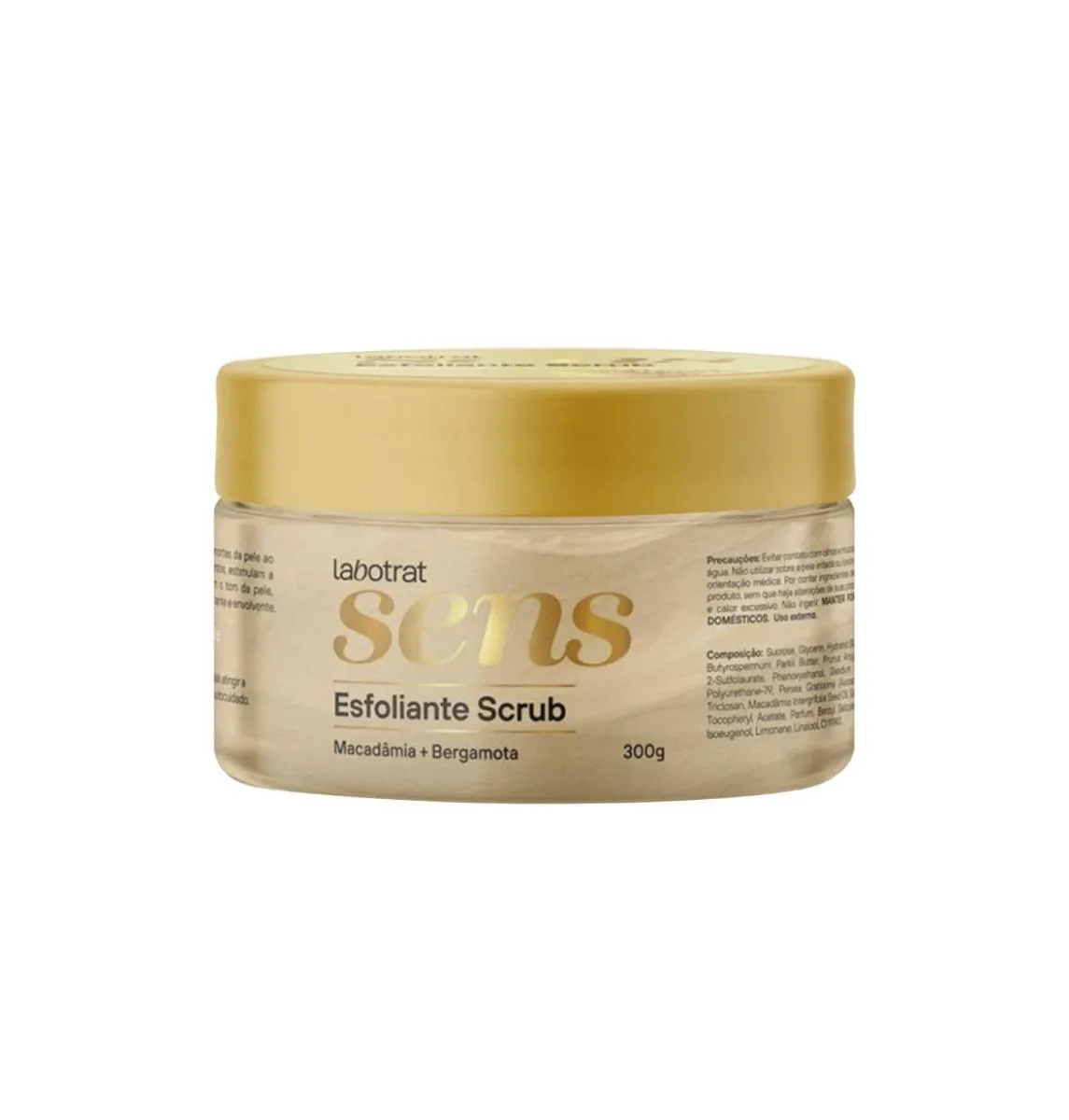 ESFOLIANTE SCRUB MACADâMIA & BERGAMOTA SENS 300G LABOTRAT