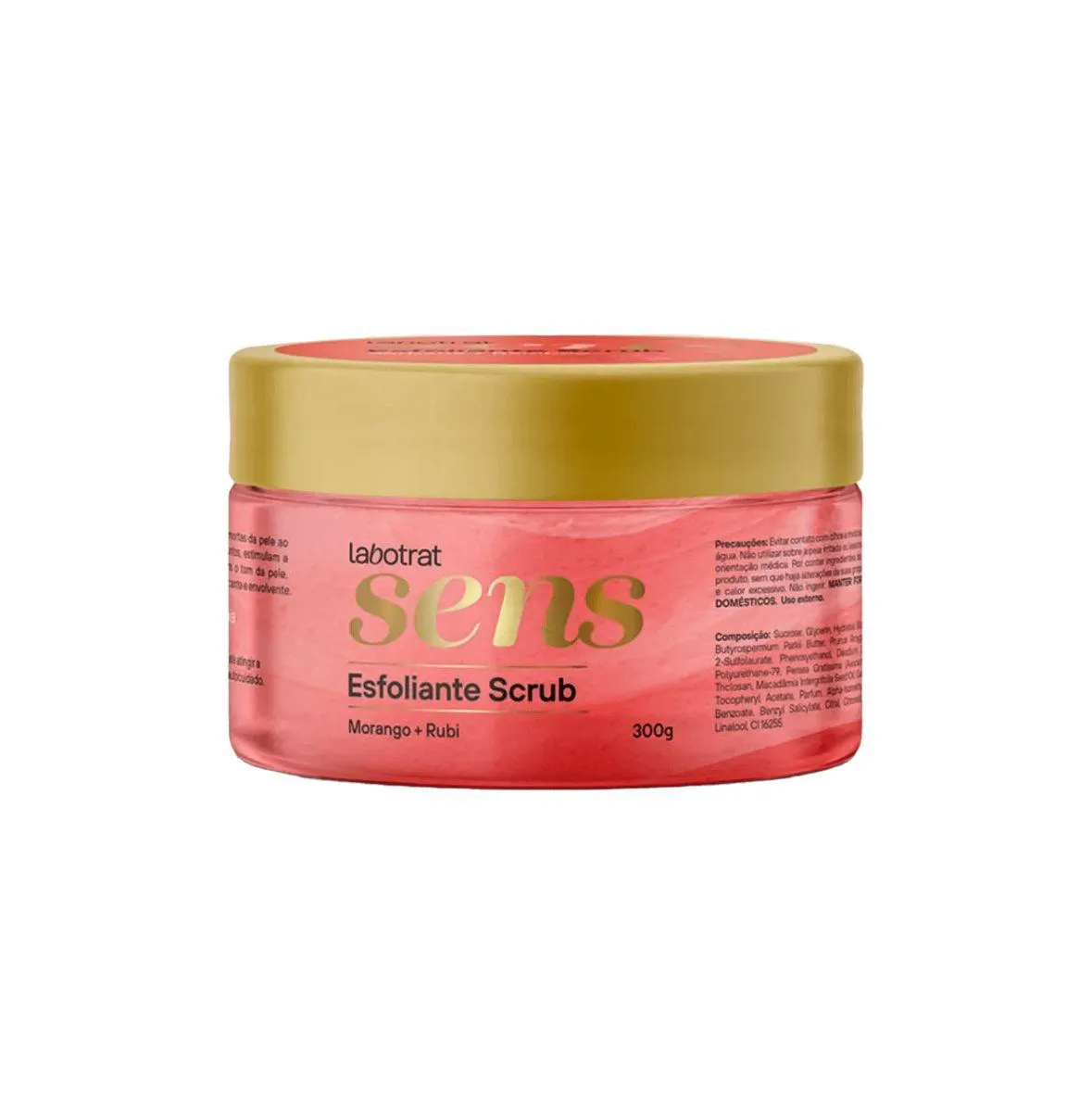 ESFOLIANTE SCRUB CORPORAL MORANGO & RUBI SENS LABOTRAT 300G