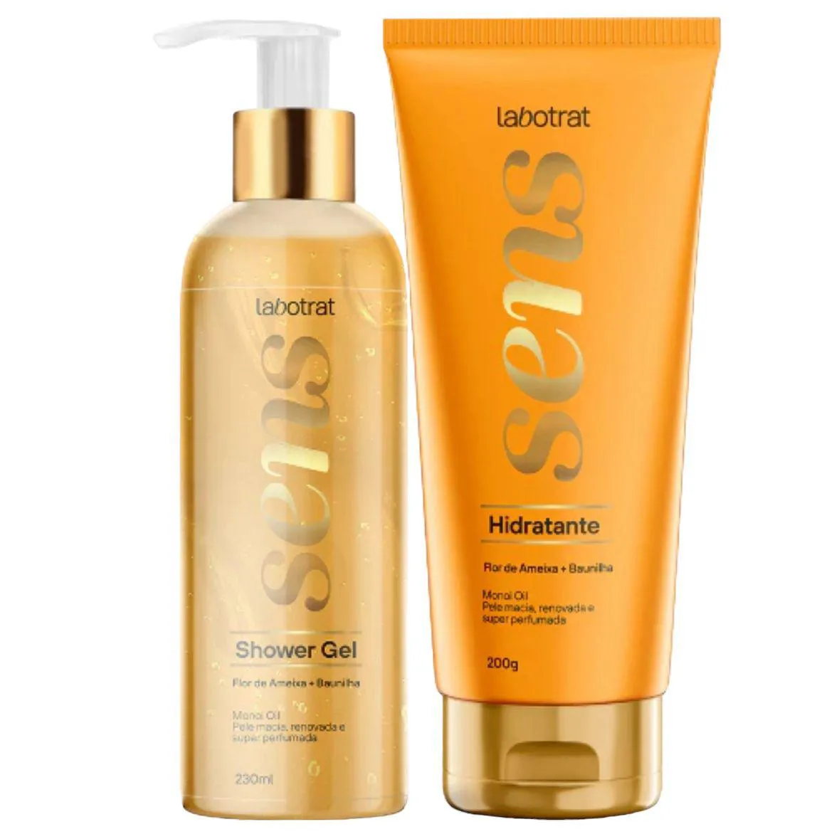 KIT SENS SHOWER GEL + HIDRATANTE FLOR DE AMEIXA E BAUNILHA LABOTRAT