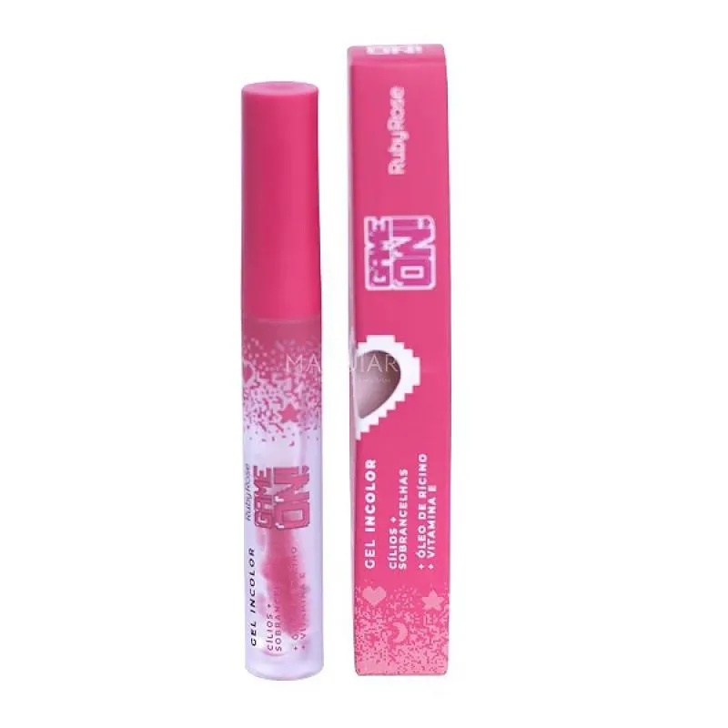 GEL INCOLOR CíLIOS + SOBRANCELHAS GAME ON - RUBY ROSE