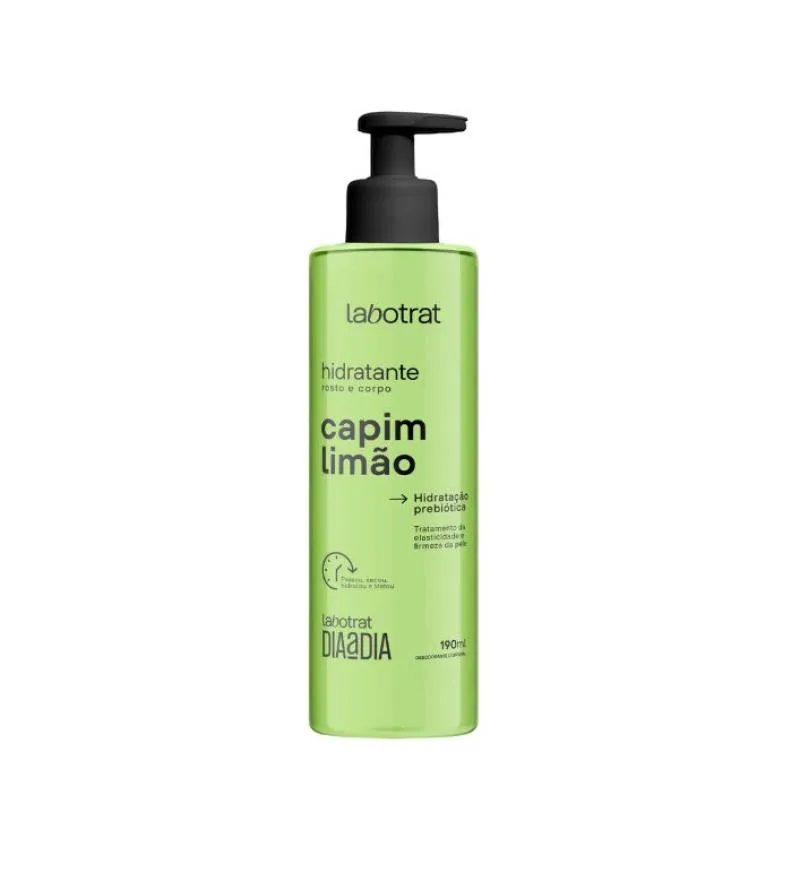 HIDRATANTE CAPIM LIMãO DIA A DIA CORPO E ROSTO 190ML LABOTRAT