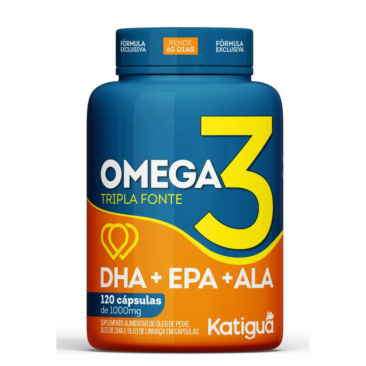 OMEGA 3 TRIPLA FONTE 1000MG 120CAPS Natural